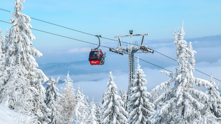 Ski resort Winter in the Mountains